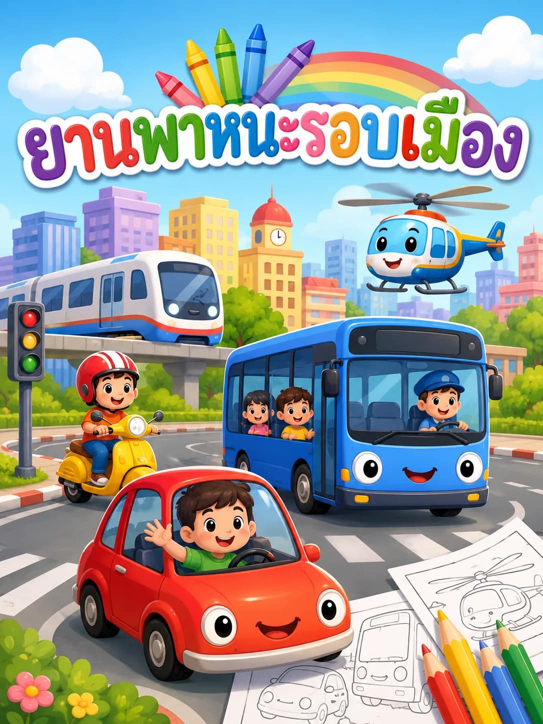 ปกหนังสือ ยานพาหนะรอบเมือง